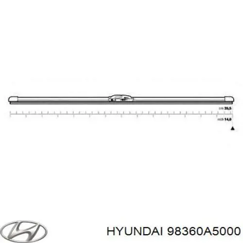 98360A5000 Hyundai/Kia Limpa-pára-brisas do pára-brisas de passageiro