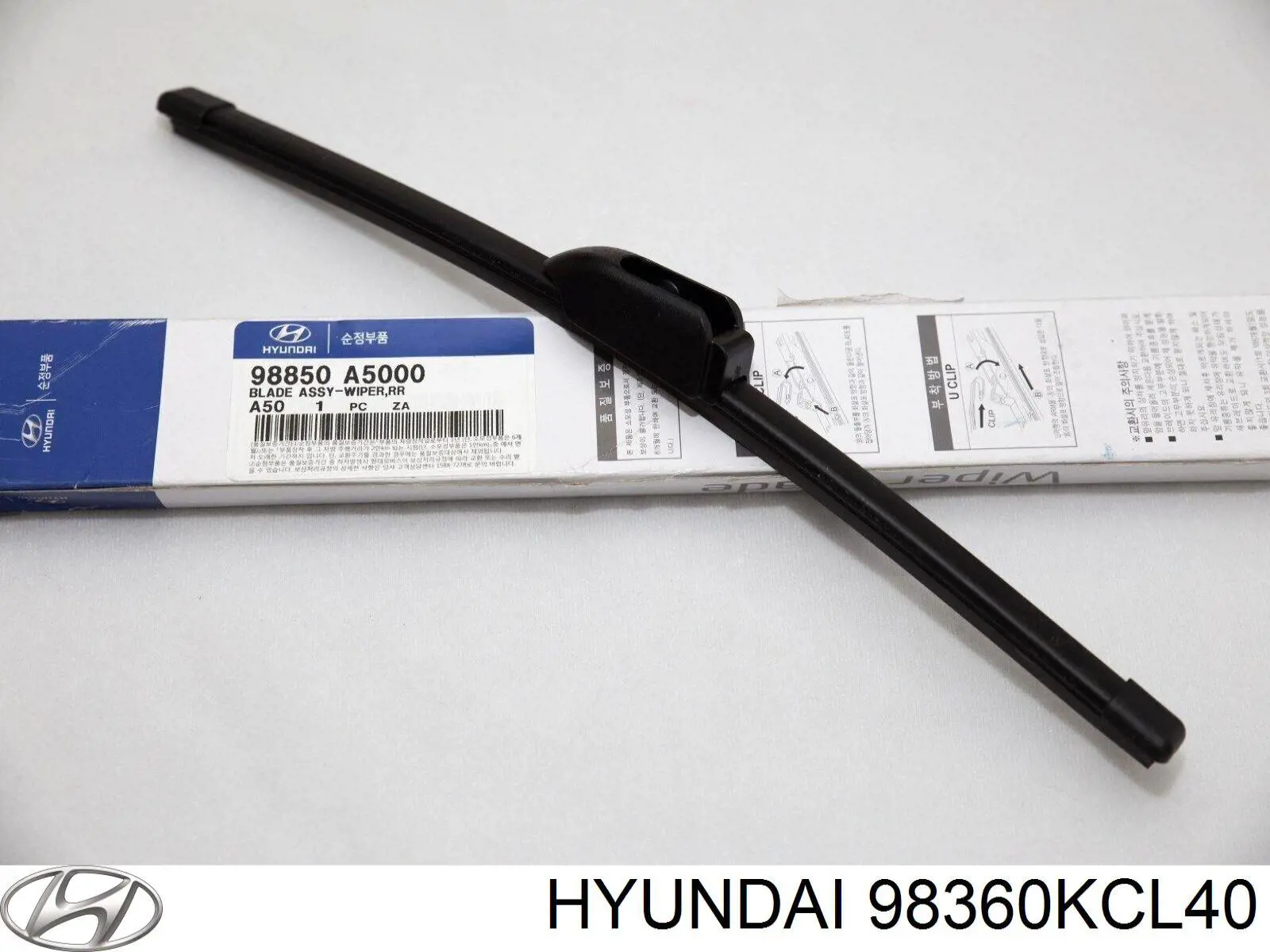 98360KCL40 Hyundai/Kia Limpa-pára-brisas do pára-brisas de passageiro