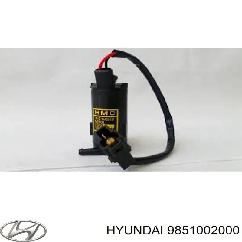 9851002000 Hyundai/Kia Bomba de motor de fluido para lavador de vidro dianteiro