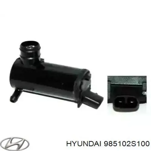 985102S100 Hyundai/Kia Bomba de motor de fluido para lavador de vidro traseiro