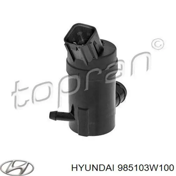 985103W100 Hyundai/Kia Bomba de motor de fluido para lavador de vidro traseiro