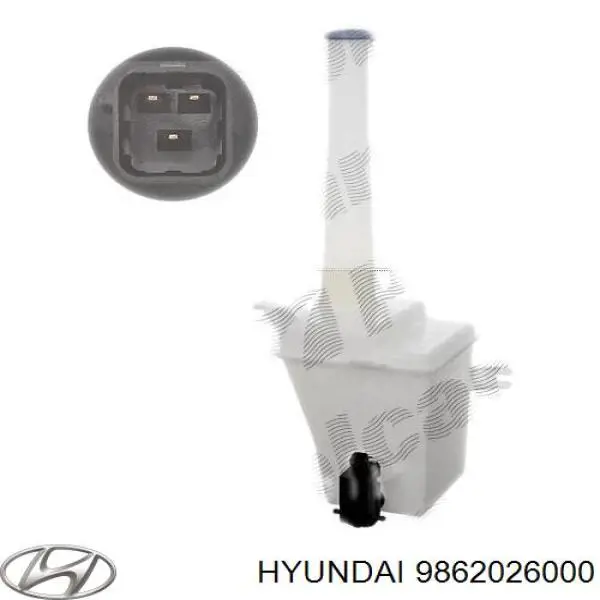 Compre 9862026000 Hyundai/Kia Tanque de fluido para lavador de vidro