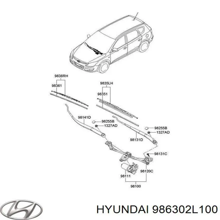 Injetor de fluido para lavador de pára-brisas Hyundai/Kia 986302L100 preço, a partir de 9,47 USD