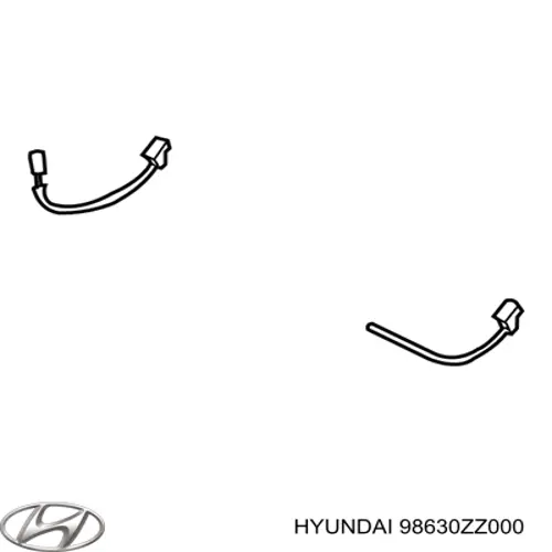 98630ZZ000 Hyundai/Kia Injetor esquerdo de fluido para lavador de pára-brisas
