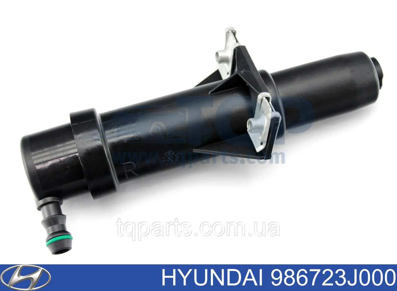 986723J000 Hyundai/Kia Suporte do injetor de fluido para lavador das luzes (cilindro de elevação)