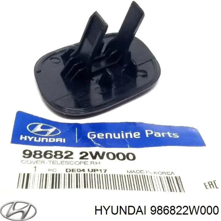 986822W000 Hyundai/Kia Placa sobreposta do injetor de fluido para lavador da luz dianteira