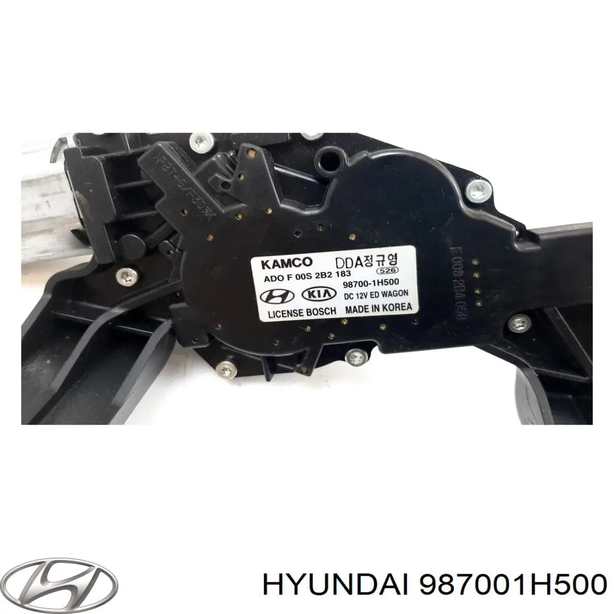 Compre 987001H500 Hyundai/Kia Motor de limpador pára-brisas de vidro traseiro