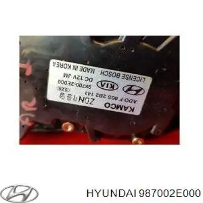 Motor de limpador pára-brisas de vidro traseiro Hyundai/Kia 9870020 preço, a partir de 165,15 USD