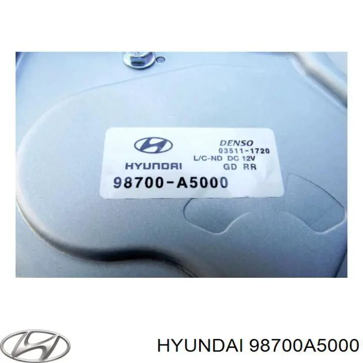 98700A5000 Hyundai/Kia Motor de limpador pára-brisas de vidro traseiro