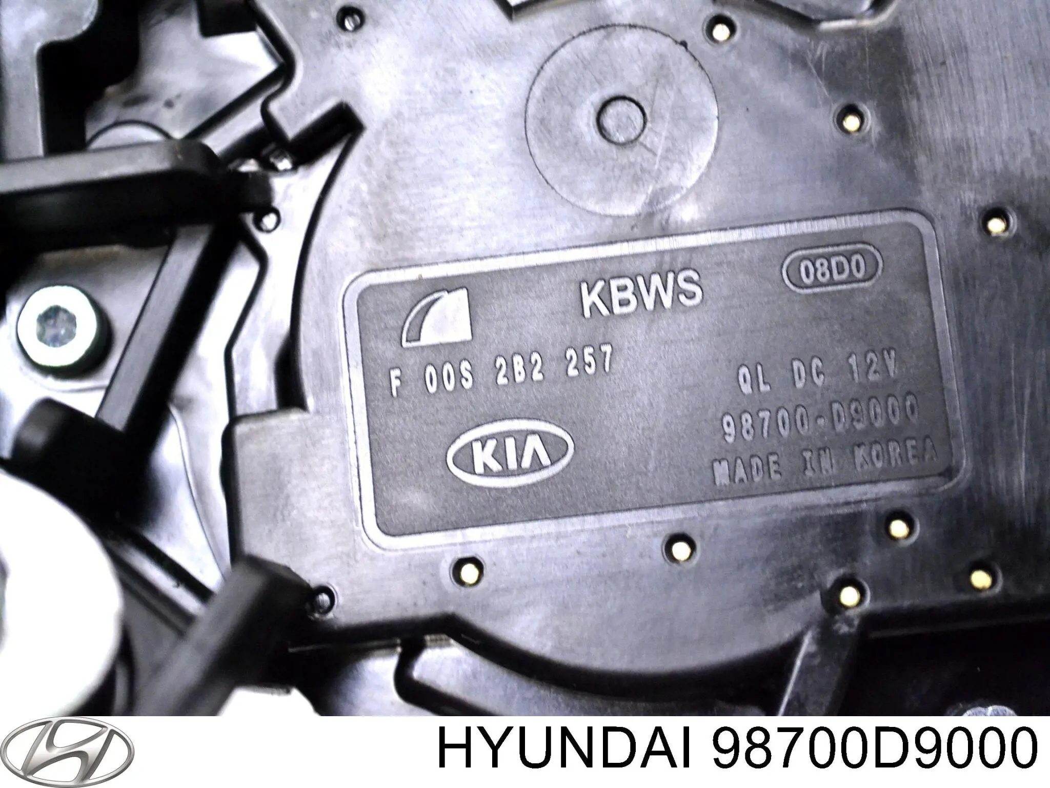 98700D9000 Hyundai/Kia Motor de limpador pára-brisas de vidro traseiro