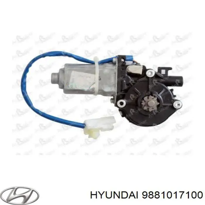 9881017100 Hyundai/Kia Motor de acionamento de vidro da porta dianteira esquerda