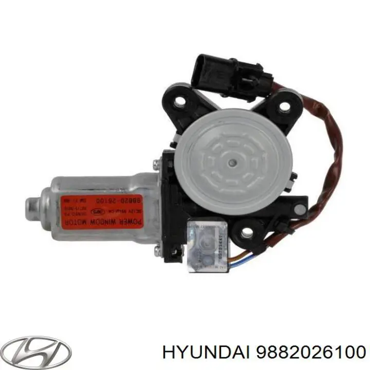 Motor de acionamento de vidro da porta dianteira direita Hyundai/Kia 9882026100 preço, a partir de 66,40 USD