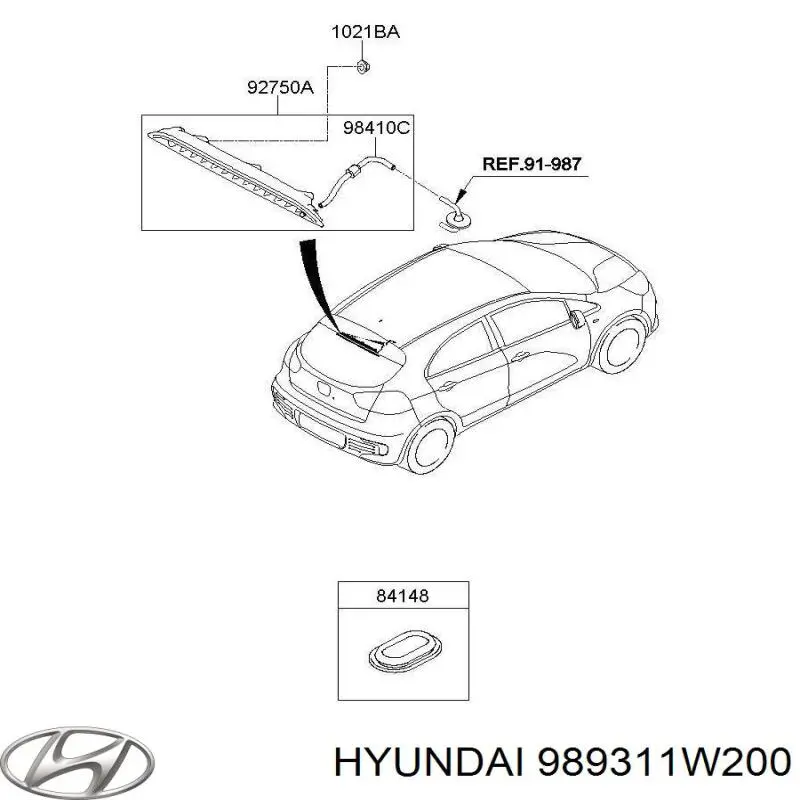  Hyundai/Kia 989311W200 preço, a partir de  