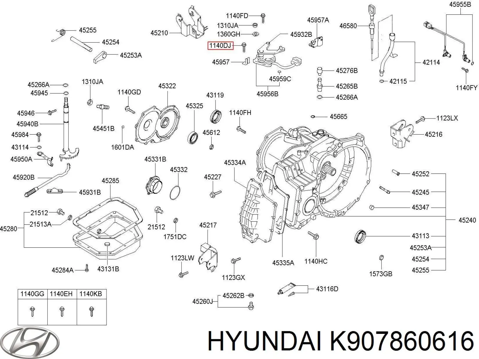  Hyundai/Kia K907860616 preço, a partir de 94,30 USD