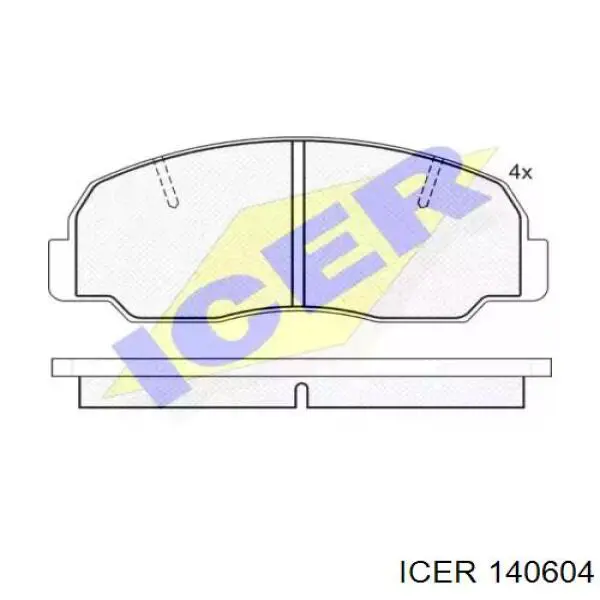 Compre PA352AF Japan Parts Sapatas do freio dianteiras de disco