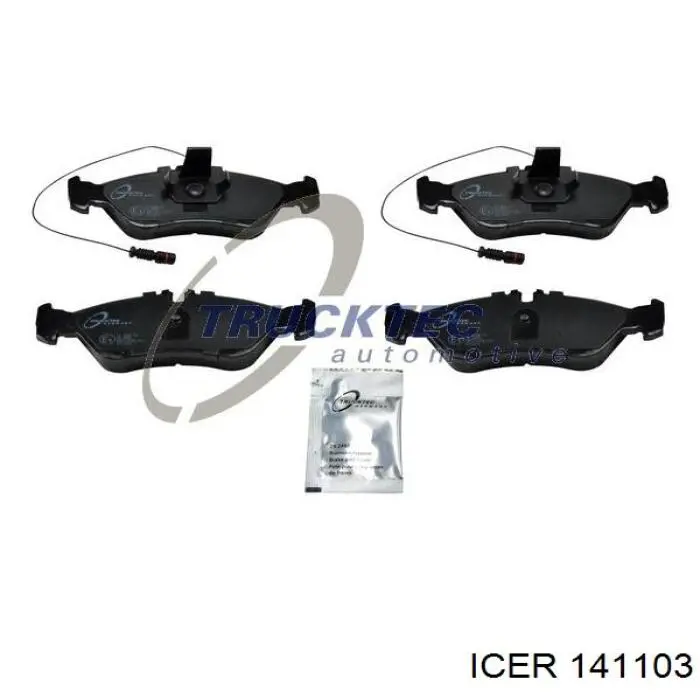 Compre 141103 Icer Sapatas do freio traseiras de disco