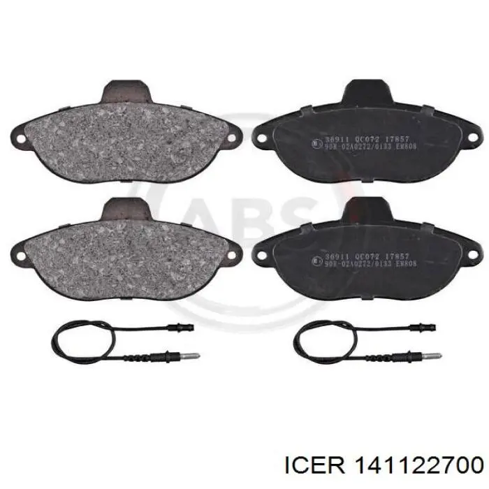 Sapatas do freio dianteiras de disco Icer 141122700 preço, a partir de 30,41 USD