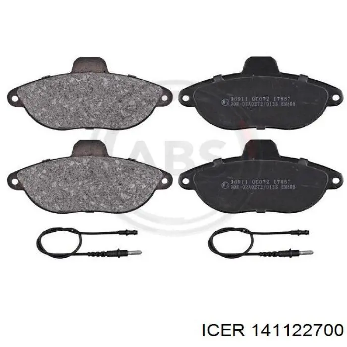 Compre 141122700 Icer Sapatas do freio dianteiras de disco