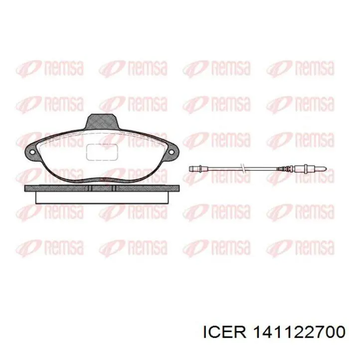 Sapatas do freio dianteiras de disco Icer 141122700 preço, a partir de 30,41 USD