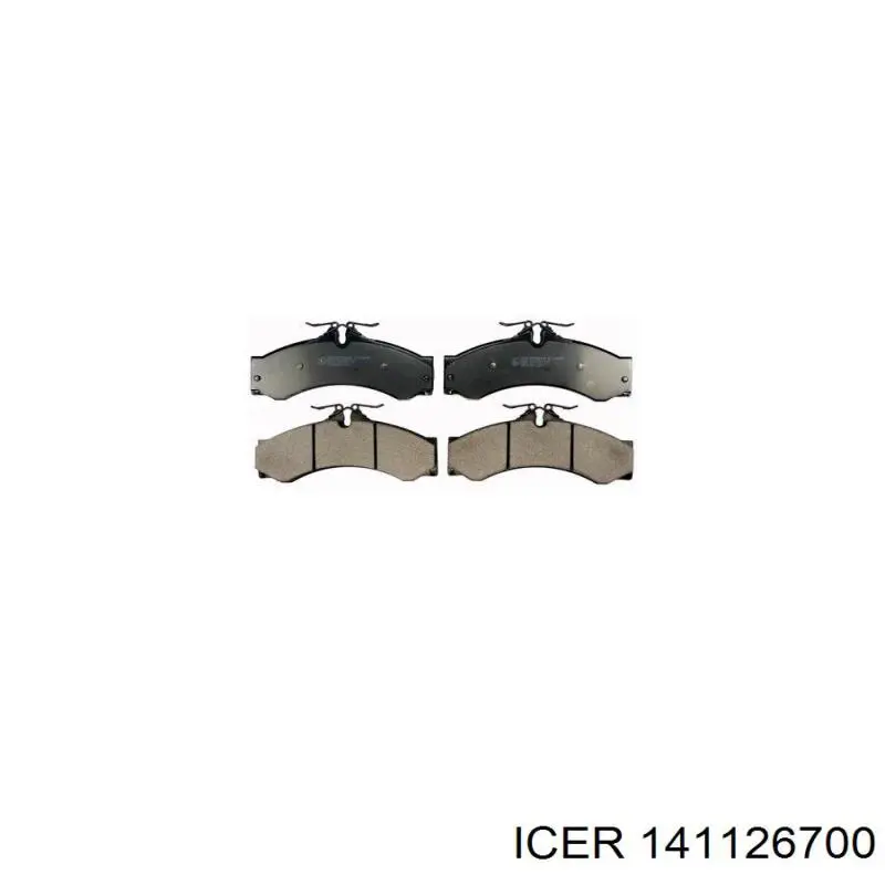 Compre 141126700 Icer Sapatas do freio dianteiras de disco