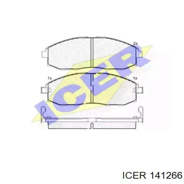 Sapatas do freio dianteiras de disco Icer 141266 preço, a partir de 27,63 USD