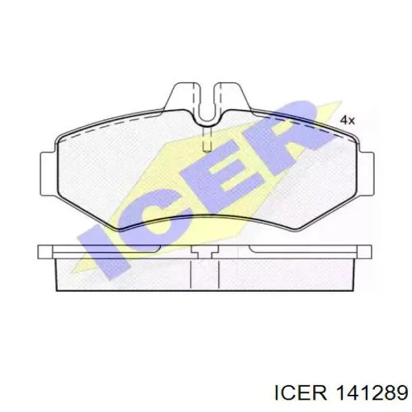 Sapatas do freio traseiras de disco Icer 141289 preço, a partir de 28,75 USD