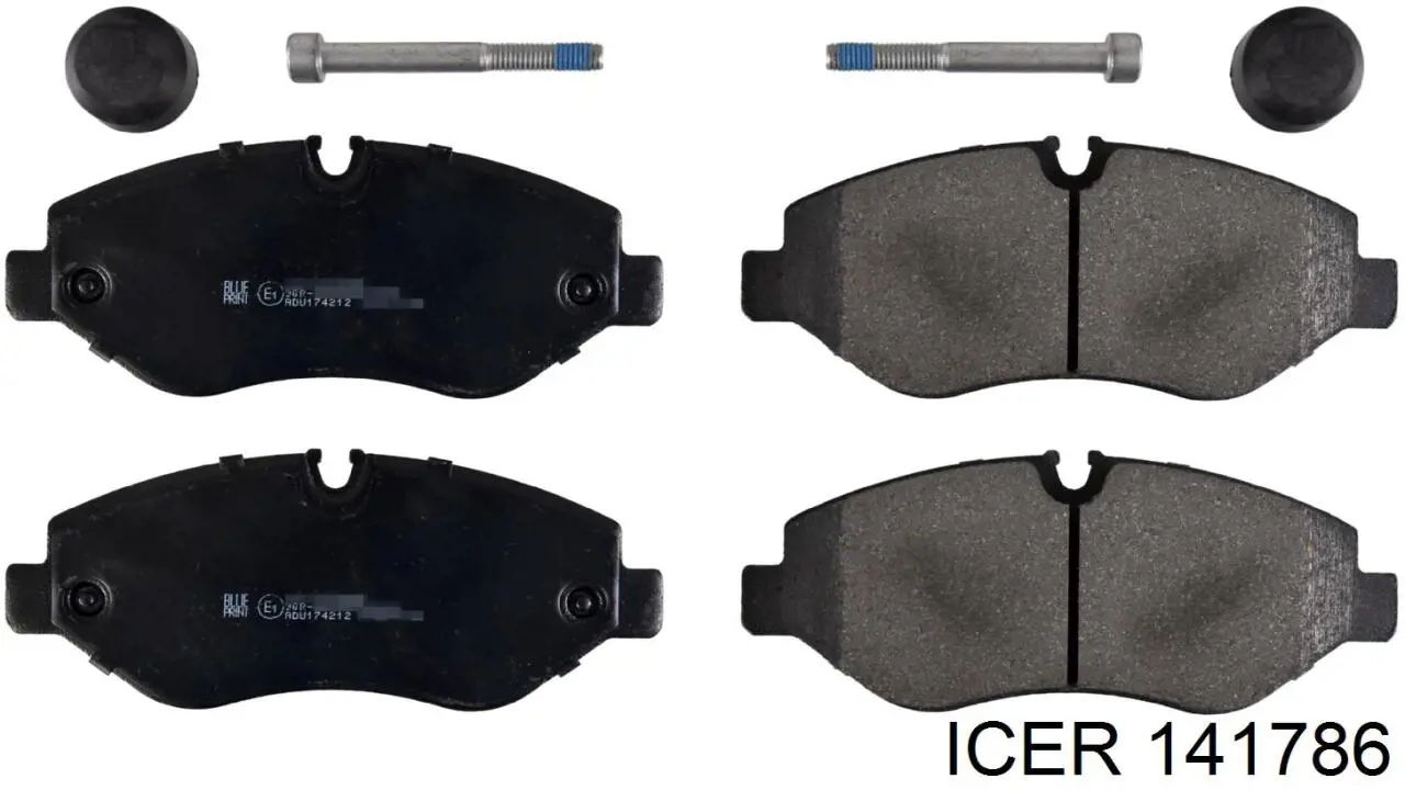 Compre 141786 Icer Sapatas do freio dianteiras de disco
