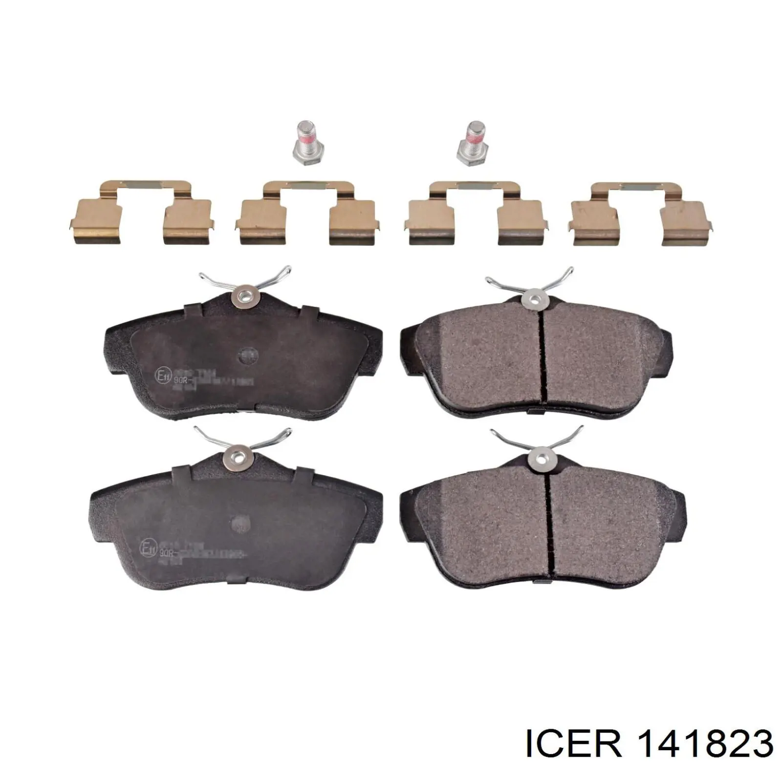 Compre 141823 Icer Sapatas do freio traseiras de disco
