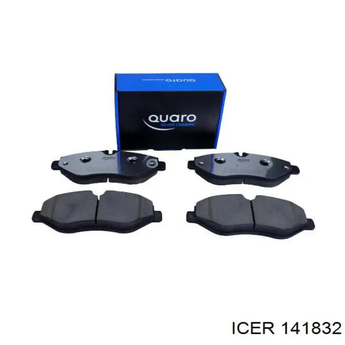 141832 Icer Sapatas do freio dianteiras de disco