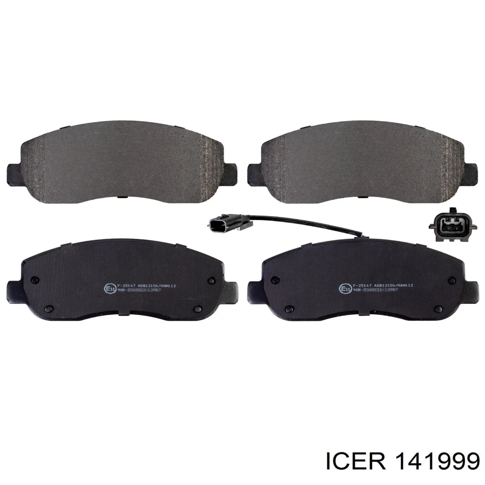 Sapatas do freio dianteiras de disco Icer 141999 preço, a partir de 41,02 USD