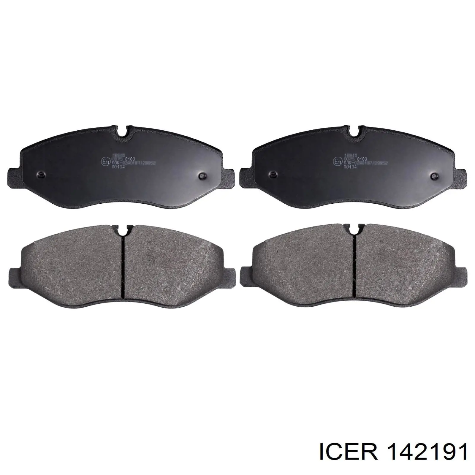 Sapatas do freio dianteiras de disco Icer 142191 preço, a partir de 46,28 USD