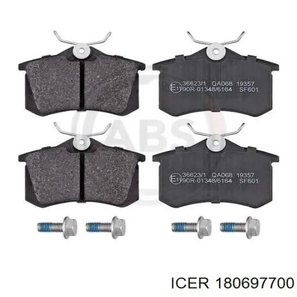 Sapatas do freio traseiras de disco Icer 180697700 preço, a partir de 28,37 USD