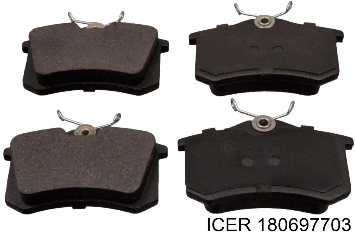 Sapatas do freio traseiras de disco Icer 180697703 preço, a partir de 29,49 USD
