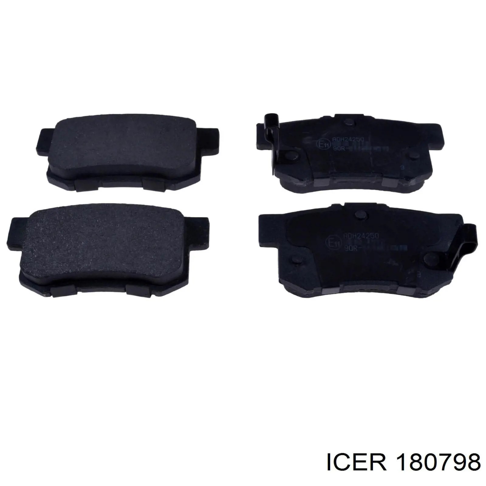 Compre 180798 Icer Sapatas do freio traseiras de disco
