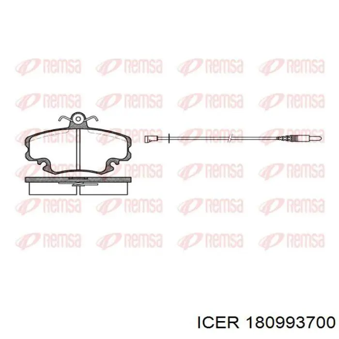 Sapatas do freio dianteiras de disco Icer 180993700 preço, a partir de 25,05 USD