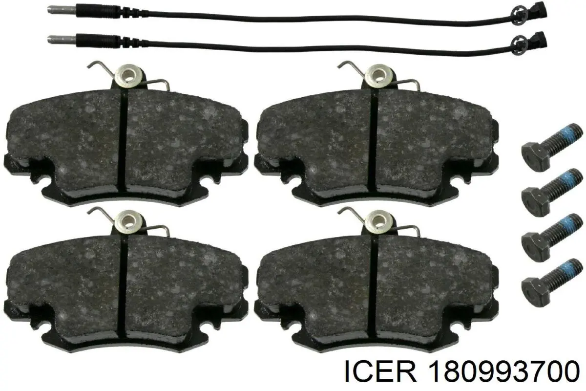 Compre 180993700 Icer Sapatas do freio dianteiras de disco