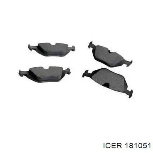 Compre 181051 Icer Sapatas do freio traseiras de disco