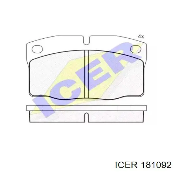PF0354 Magneti Marelli Sapatas do freio dianteiras de disco