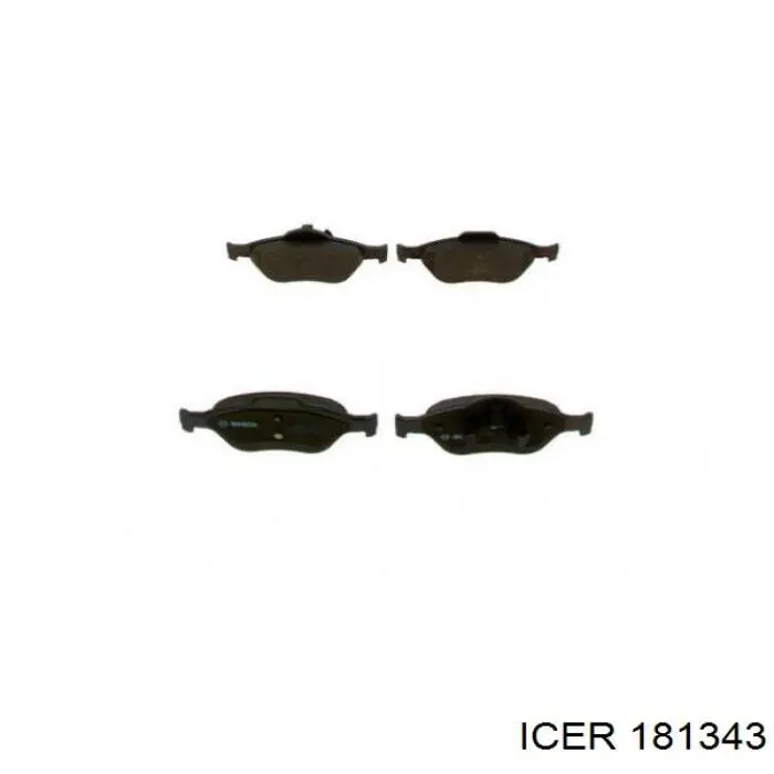 Compre 181343 Icer Sapatas do freio dianteiras de disco