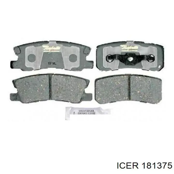 Compre 181375 Icer Sapatas do freio traseiras de disco
