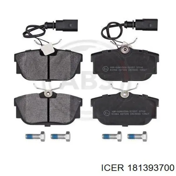 Sapatas do freio traseiras de disco Icer 181393700 preço, a partir de 31,71 USD