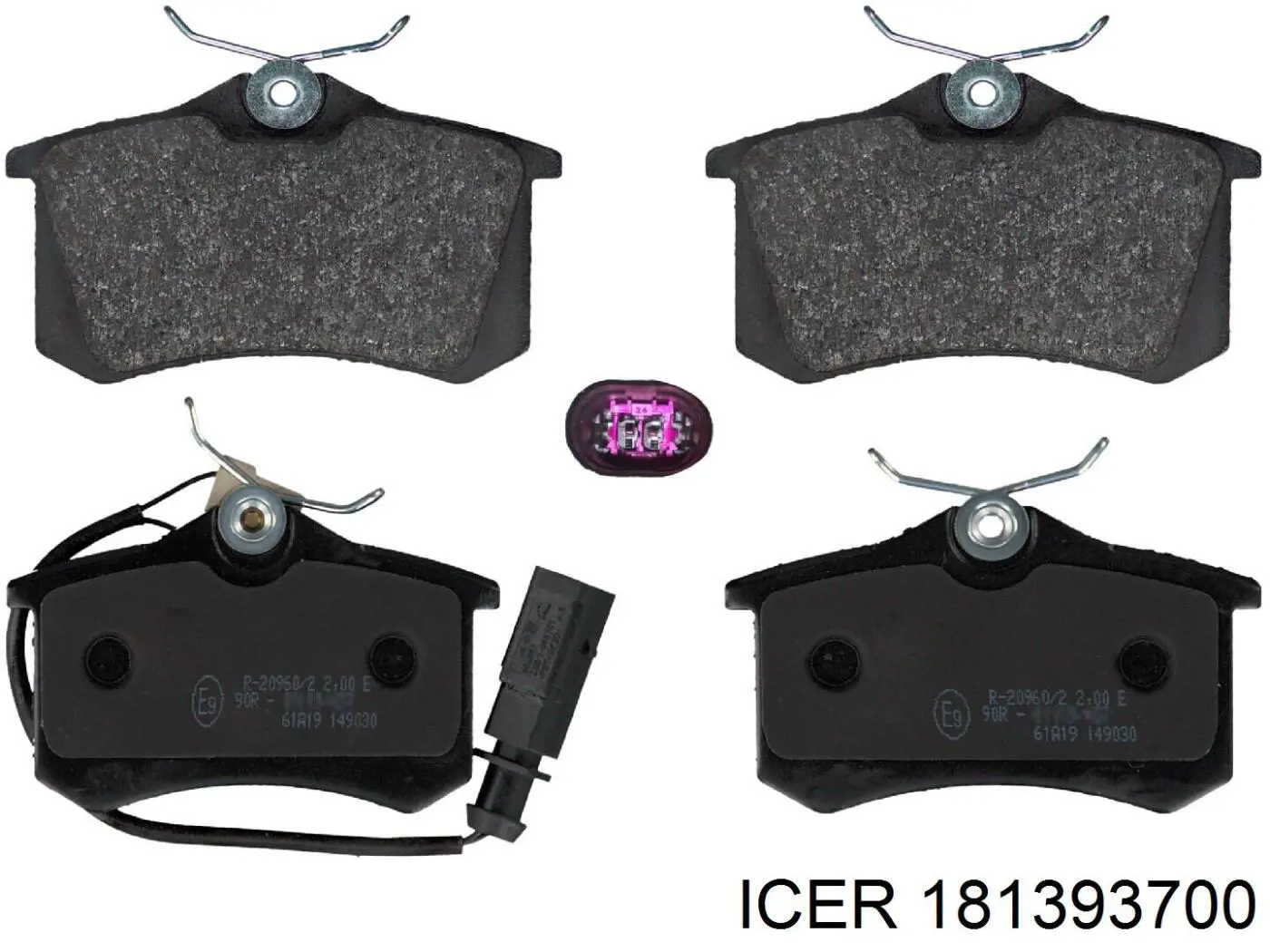 Sapatas do freio traseiras de disco Icer 181393700 preço, a partir de 31,71 USD