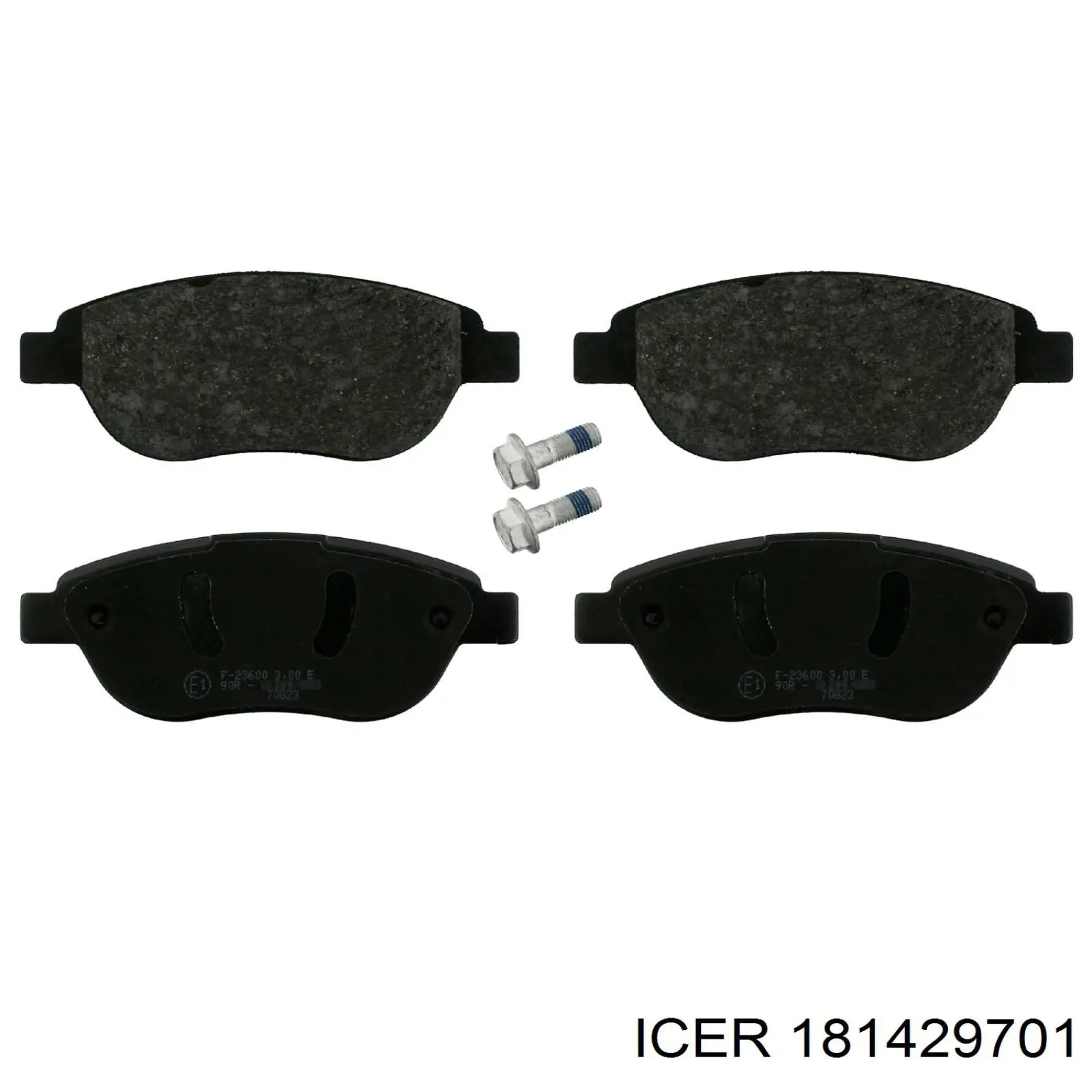 181429701 Icer Sapatas do freio dianteiras de disco