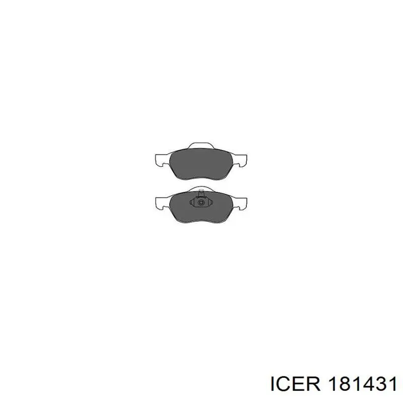 Compre 181431 Icer Sapatas do freio dianteiras de disco