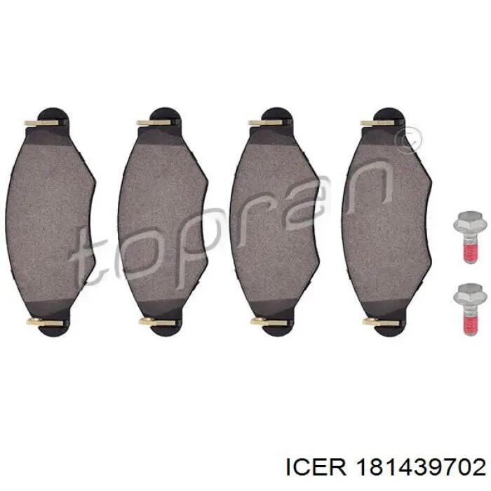 Compre 181439702 Icer Sapatas do freio dianteiras de disco