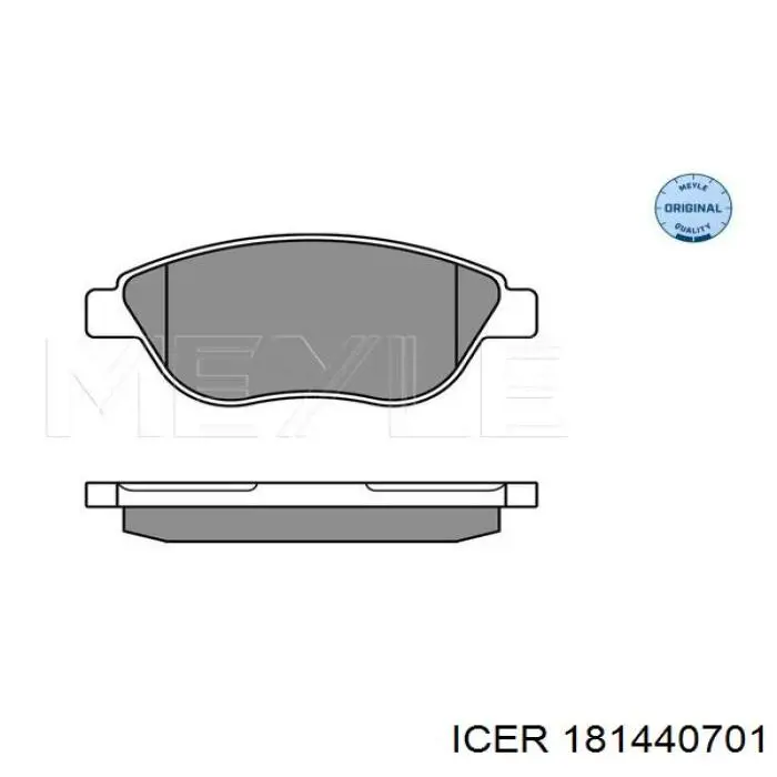 Sapatas do freio dianteiras de disco Icer 181440701 preço, a partir de 29,34 USD
