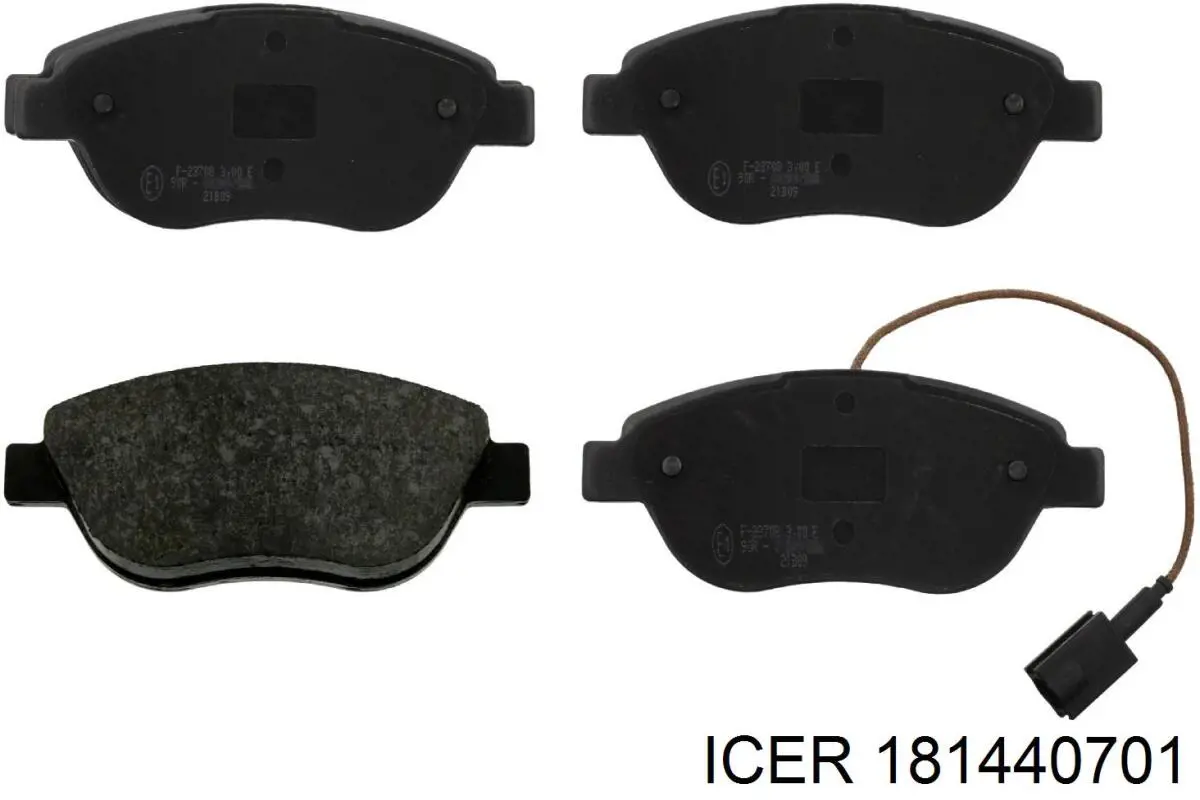 Compre 181440701 Icer Sapatas do freio dianteiras de disco
