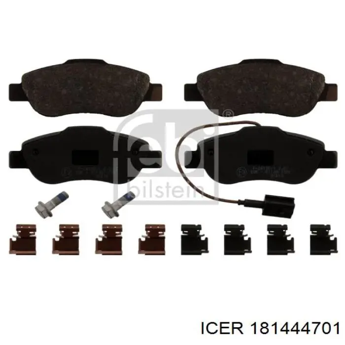 Compre 181444701 Icer Sapatas do freio dianteiras de disco
