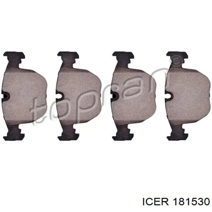 Sapatas do freio dianteiras de disco Icer 181530 preço, a partir de 41,22 USD