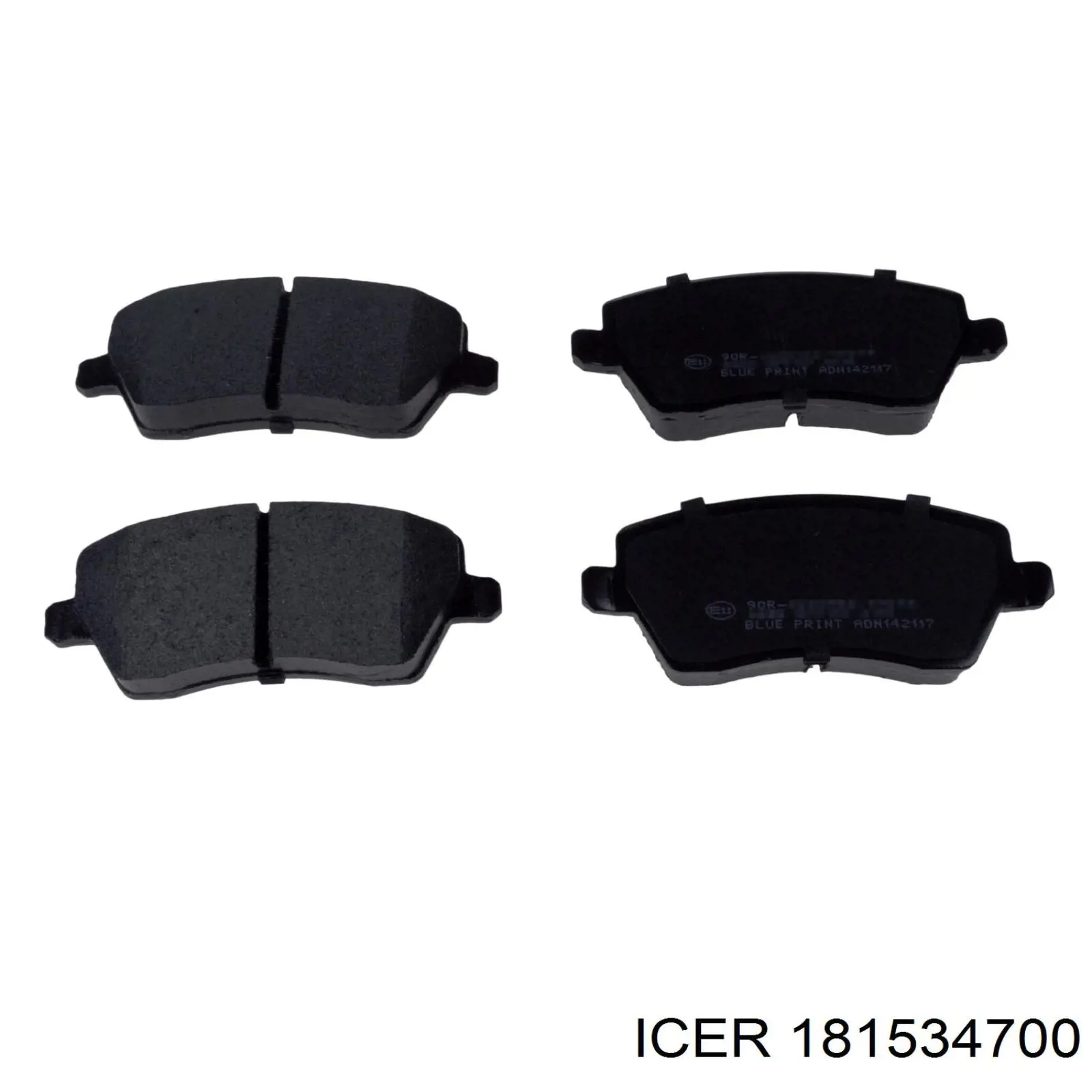 Sapatas do freio dianteiras de disco Icer 181534700 preço, a partir de 24,33 USD